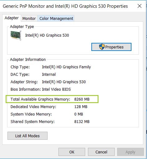 Frequently Asked Questions for Intel Graphics Memory on